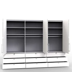 Design Kleiderschrank mit neun Schubladen - Dolienca