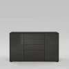 Design Kommode Metallo in Graubraun