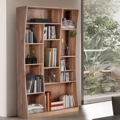 Design Massivholz Bücherregal aus Akazie - Oxeda