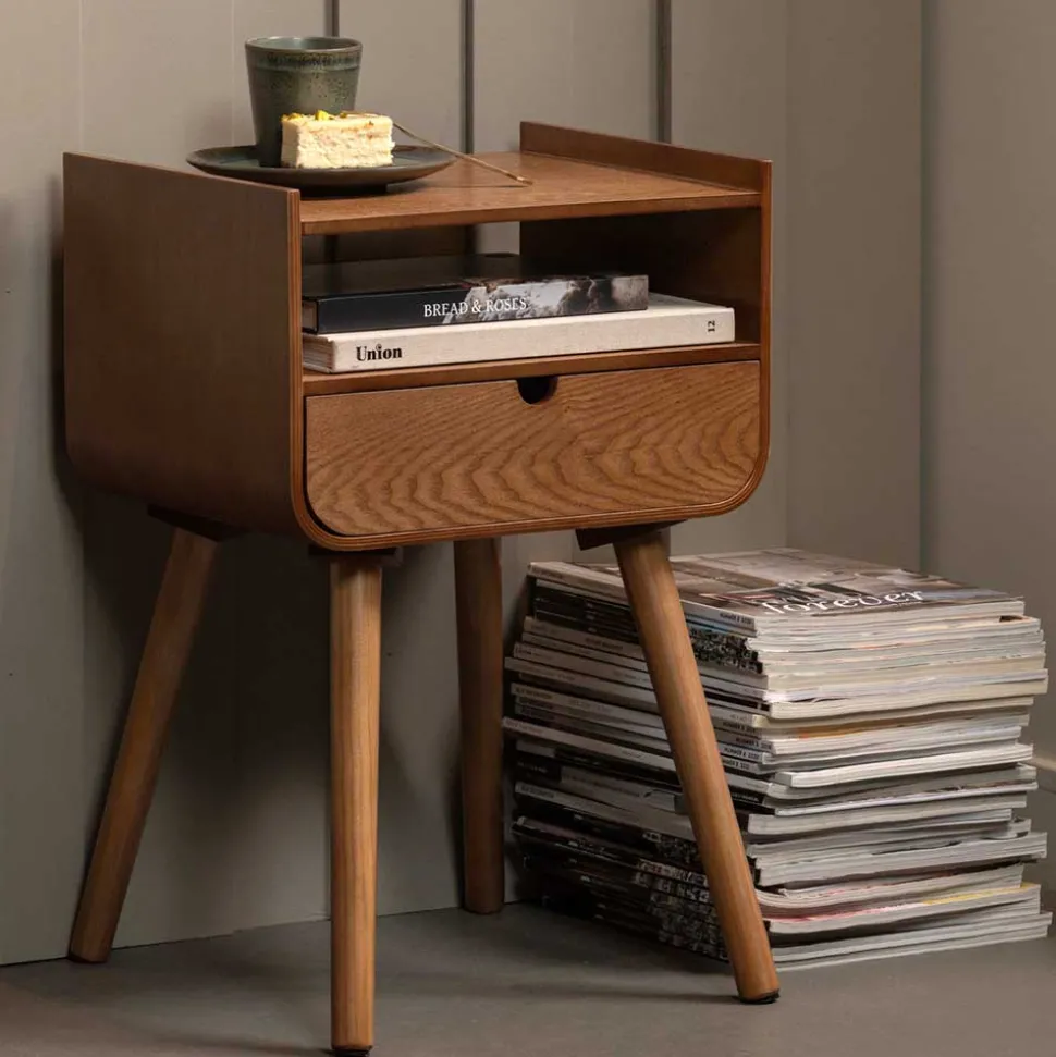 Design Nachtkonsole im Holzlook Natur - Paytona