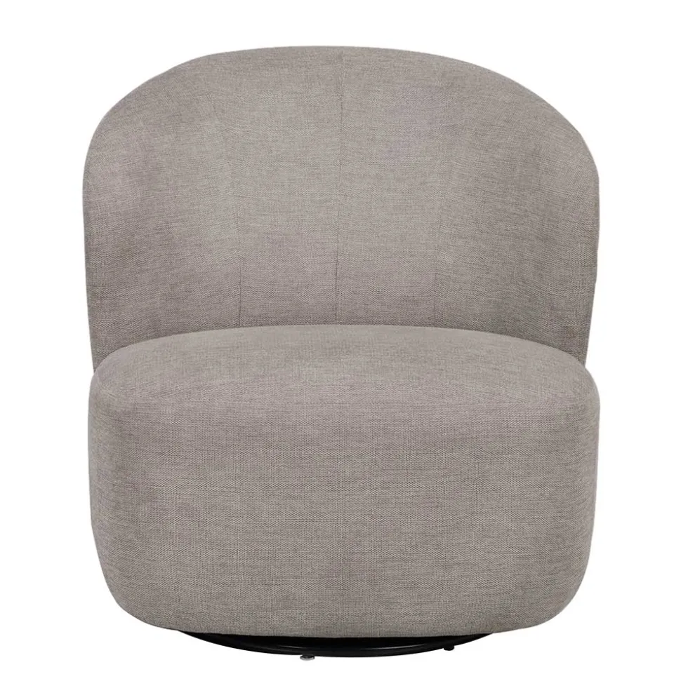 Design Polstersessel in Beige Stoff - Heavy