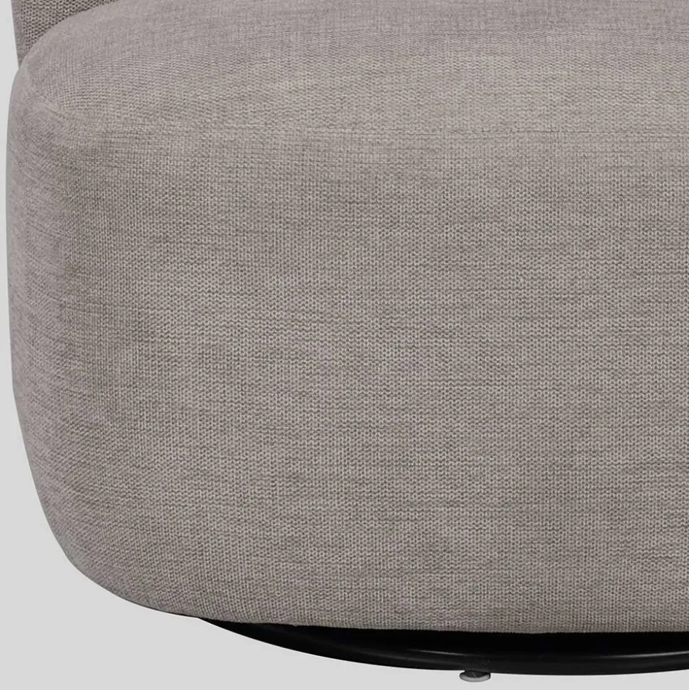 Design Polstersessel in Beige Stoff - Heavy