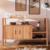 Design Regal mit zwei Fächern & Türen - Indrya