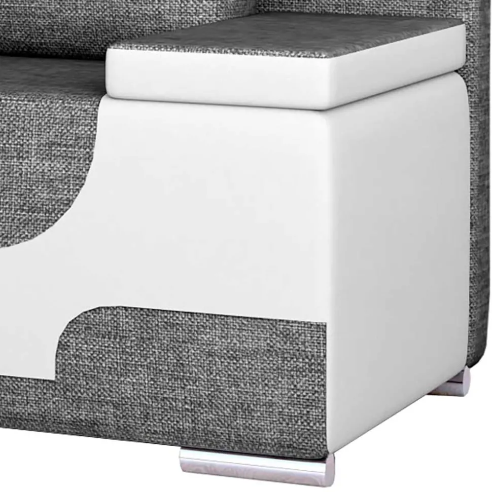 Design Schlafcouch aus Stoff und Kunstleder - Diadora