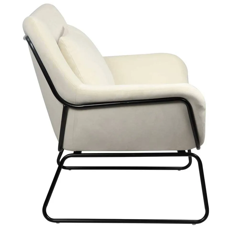 Design Sessel in Beige & Schwarz - Culagan