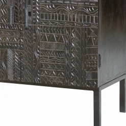 Design Sideboard in Walnuss Braun - Solu