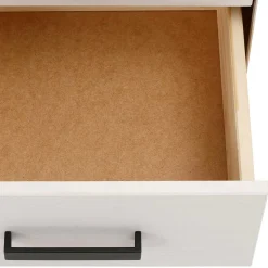 Design Sideboard in Weiß mit Schwarz - Manduza