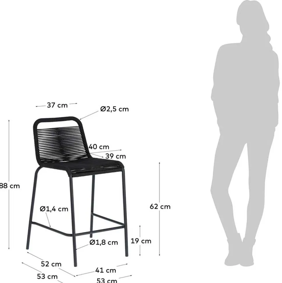 Design Stühle mit 62 cm Sitzhöhe - Henriette (4er Set)