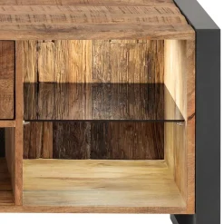 Design TV Board aus Recyclingholz & Metall - Acira