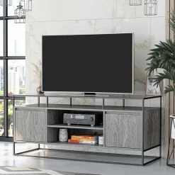 Design TV Kommode in Eiche Grau - Midland