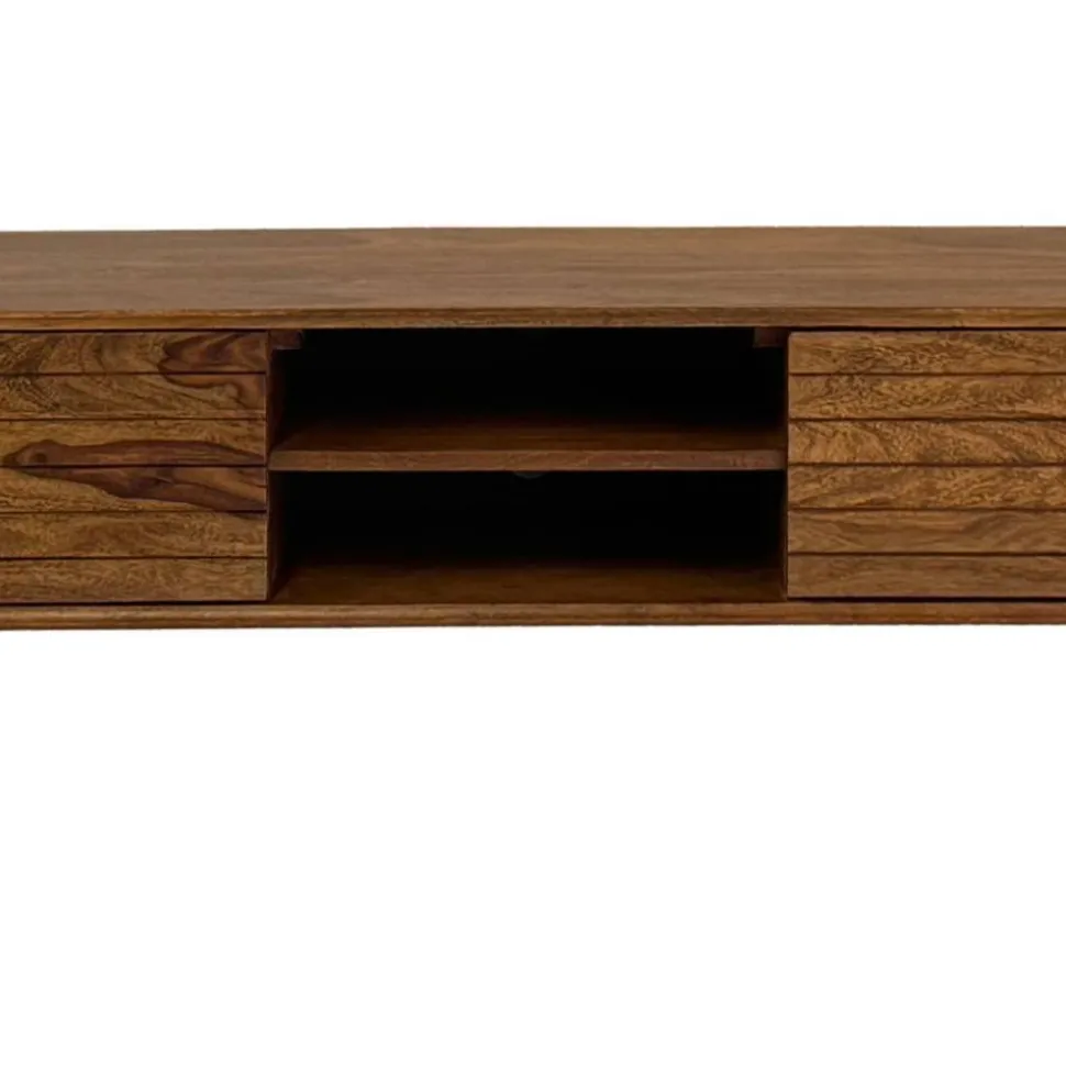 Design TV-Board aus Sheesham Massivholz - Polariso