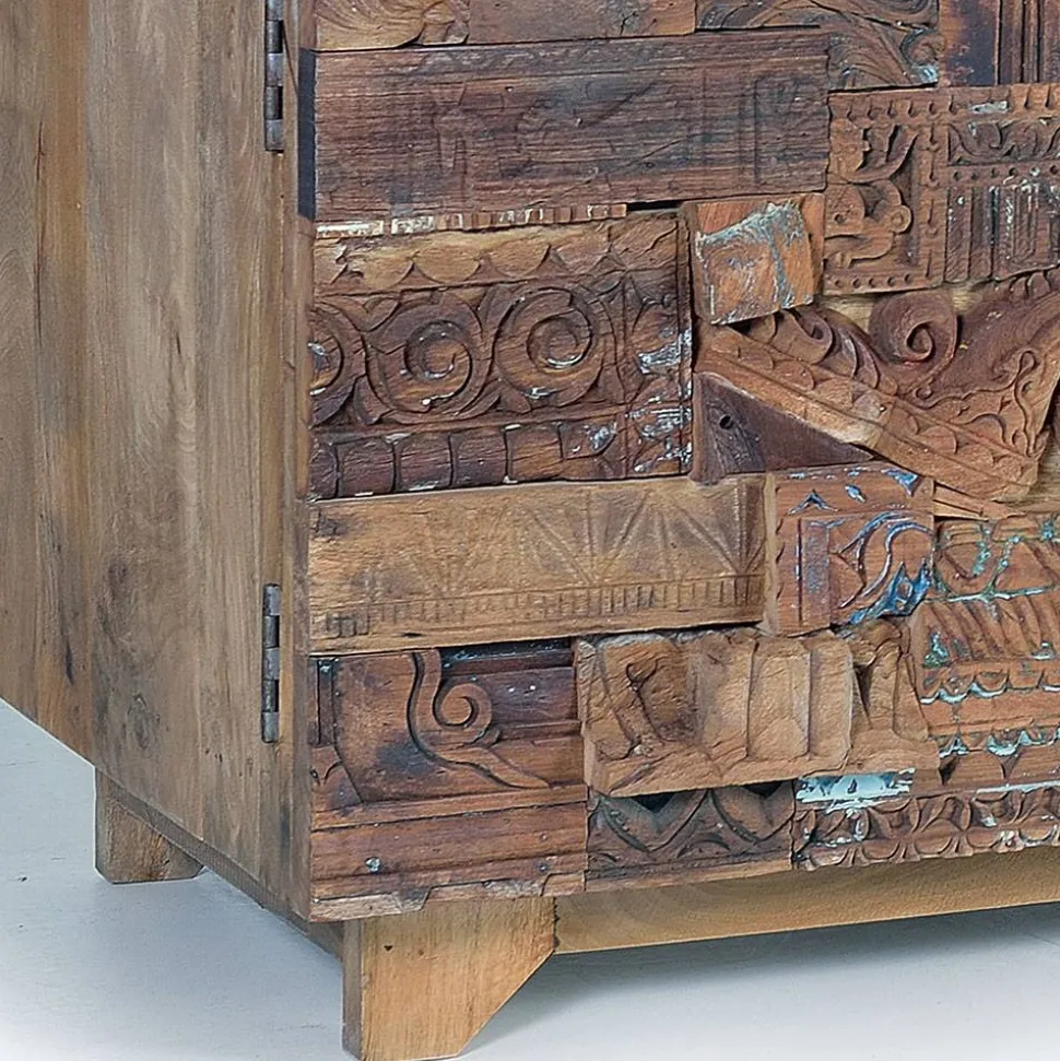 Design TV-Lowboard aus Mangoholz rustikal - Lacid
