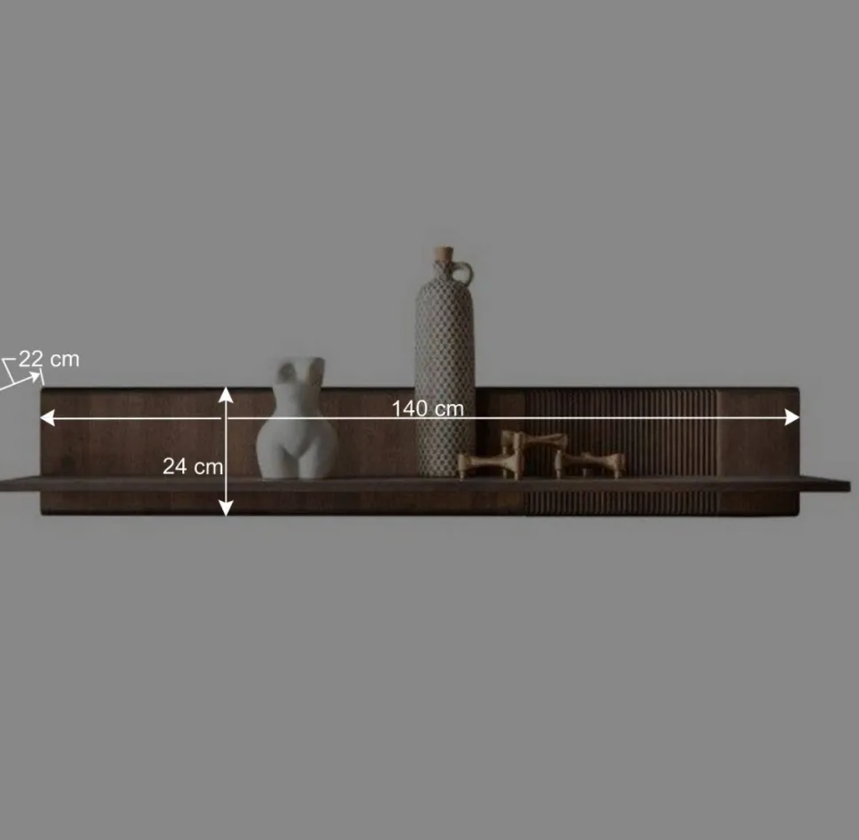 Design Wandboard in Braun geölt - Malawi