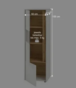 Design Wohnwand 350 cm breit - Nonessia I (dreiteilig)