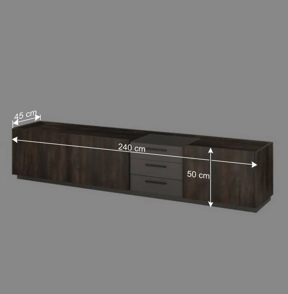 Design Wohnwandmöbel Set - Mundo (fünfteilig)