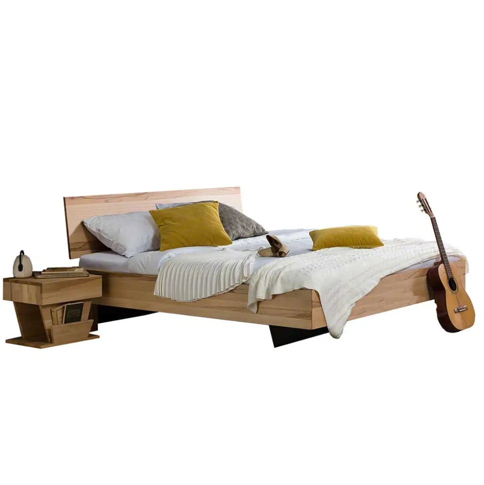 Designbett in Schwebeoptik Puig mit Nachttisch Set (dreiteilig)