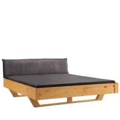 Designbett mit Holzkufen aus Kiefer gelaugt - Ravilon