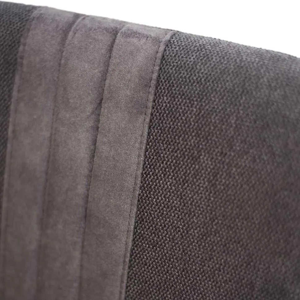 Designer Polsterstuhl in Dunkelgrau Stoff Mix - Enderbury (2er Set)