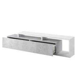 Designer TV Anbauwand in Betonoptik - Venatio (dreiteilig)