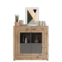 Designer Wohnwand Möbel 320 cm breit - Scarlett (dreiteilig)