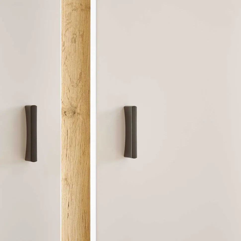 Designer Wohnwand mit LED Beleuchtung - Racelyn (vierteilig)
