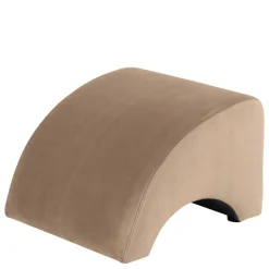 Designhocker in Beige Samtvelours - Ulada