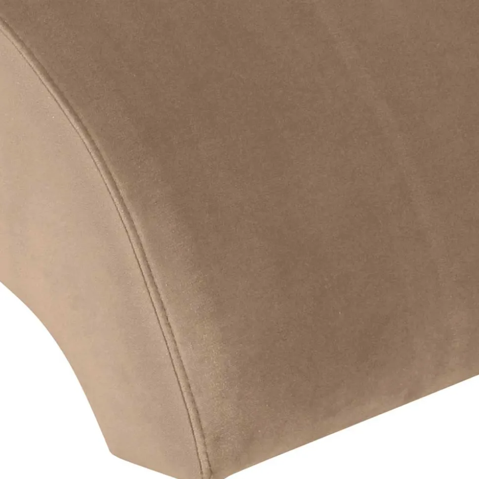 Designhocker in Beige Samtvelours - Ulada