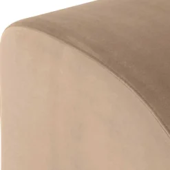 Designhocker in Beige Samtvelours - Ulada