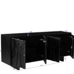 Design-Sideboard mit vier Türen - Oglio