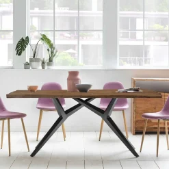 Designtisch aus Recyclingholz Teak - Emina