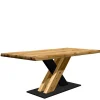 Designtisch mit Naturkante aus Eiche - Ligurian