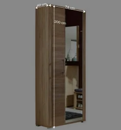 Dielenkleiderschrank Xesta in Sonoma Eiche