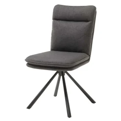 Drehbare Essstühle in Grau - Agot (2er Set)