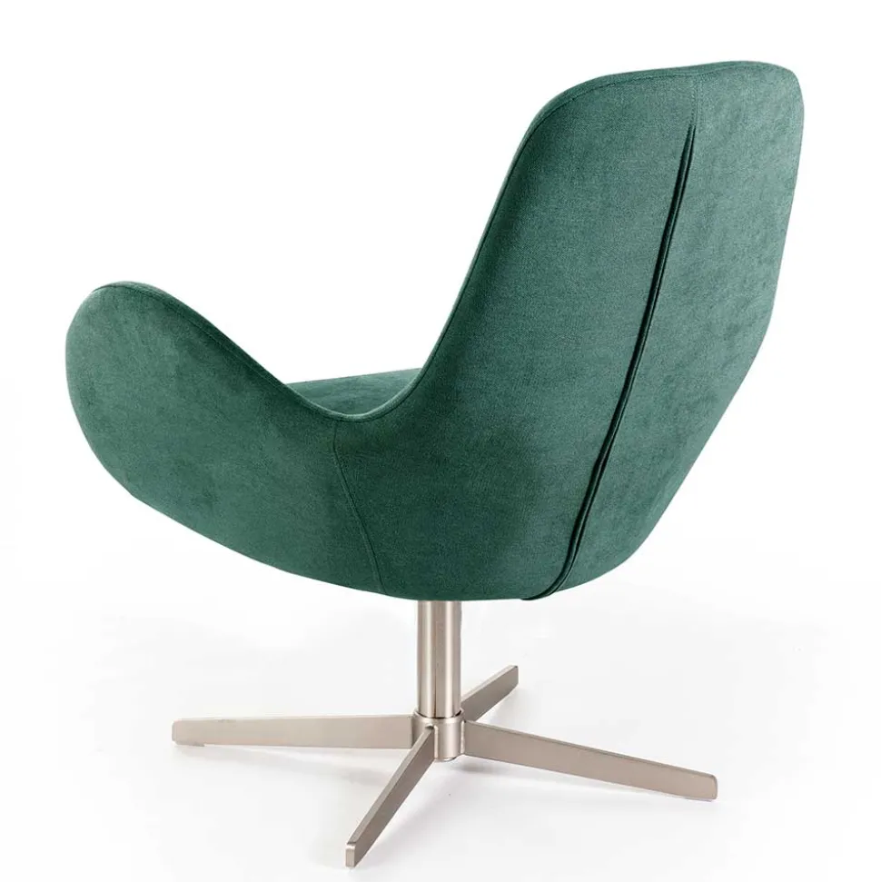 Drehbarer Retro Loungesessel in Türkis - Vitablo