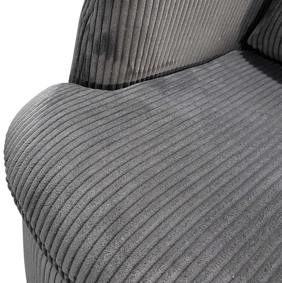 Drehbarer Sessel mit Breitcord Bezug - Actino