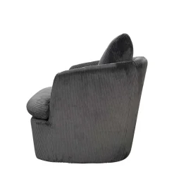 Drehbarer Sessel mit Breitcord Bezug - Actino