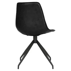 Drehstühle aus Kunstleder in Schwarz - Jalisa (2er Set)