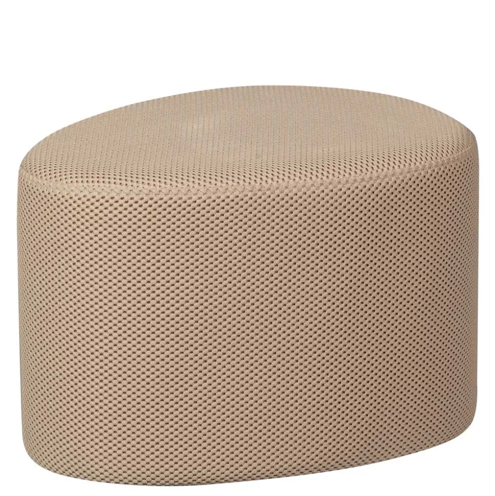 Dreieck Design Hocker in Beigegrau - Zegrada (2er Set)