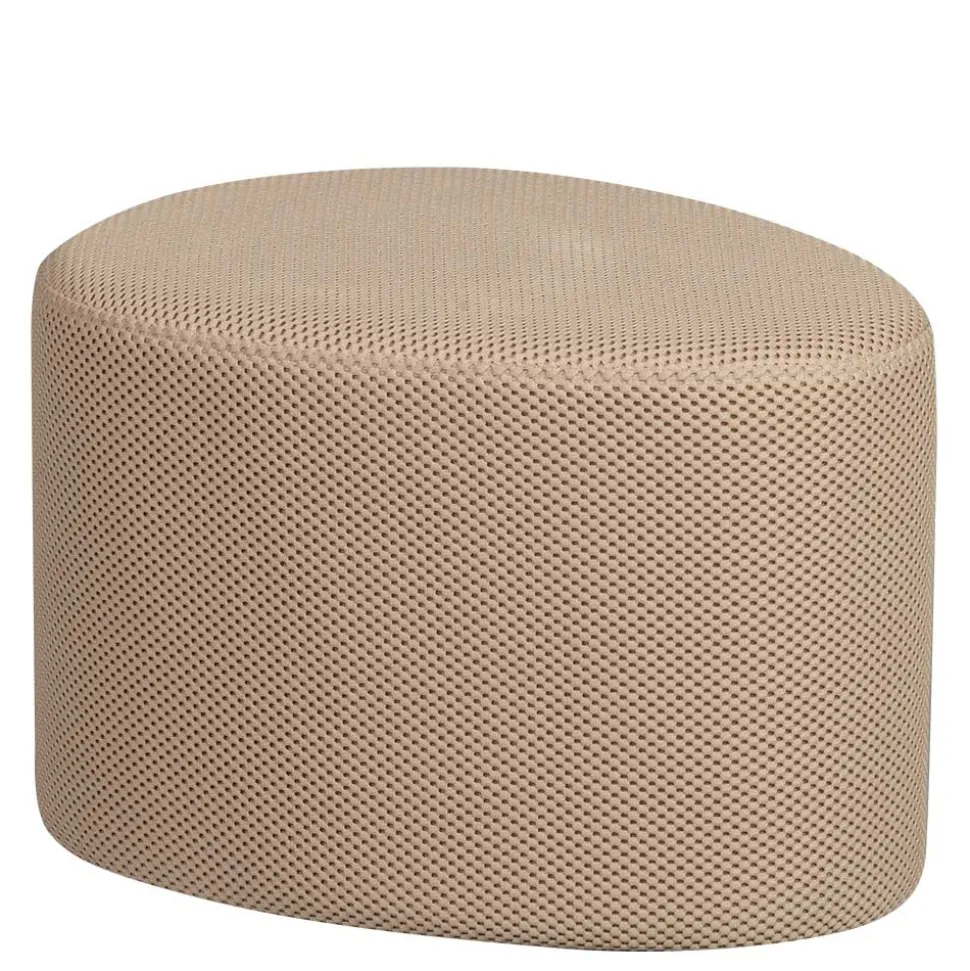 Dreieck Design Hocker in Beigegrau - Zegrada (2er Set)
