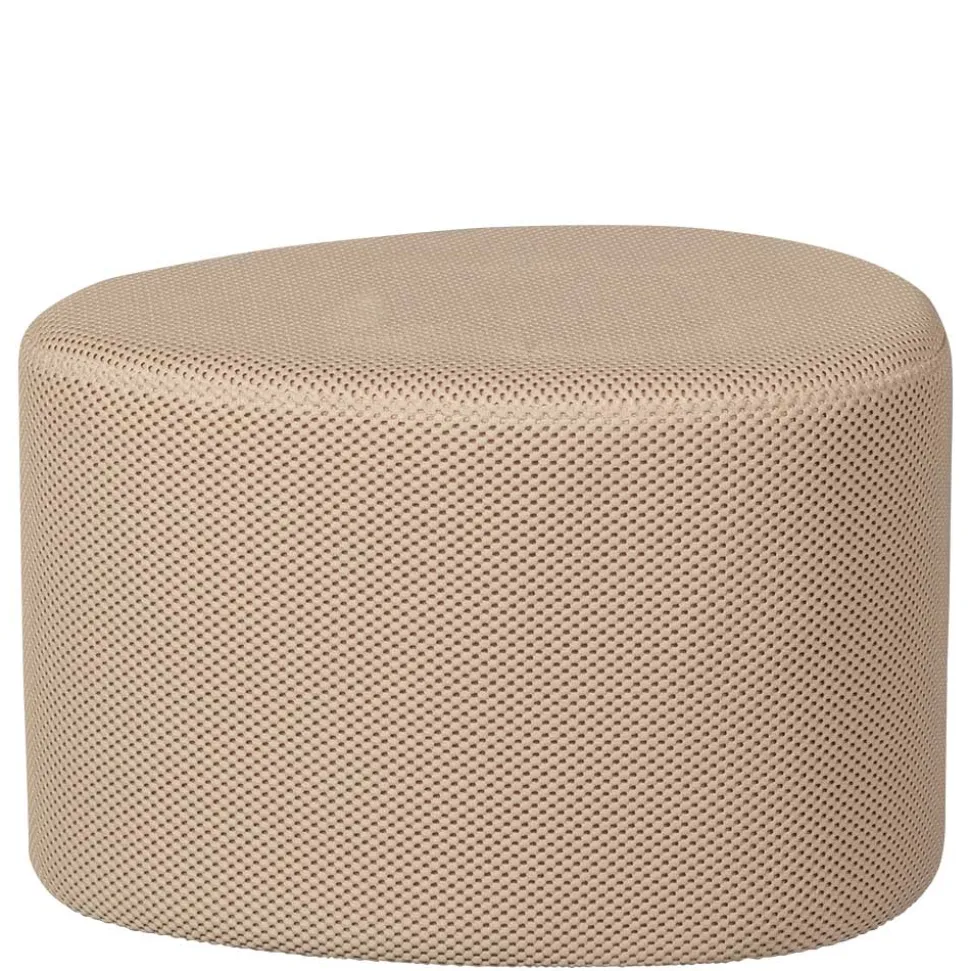 Dreieck Design Hocker in Beigegrau - Zegrada (2er Set)