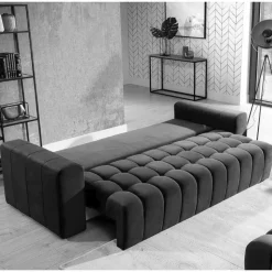 Dreisitzer Couch mit Bettfunktion und Stauraum - Snella