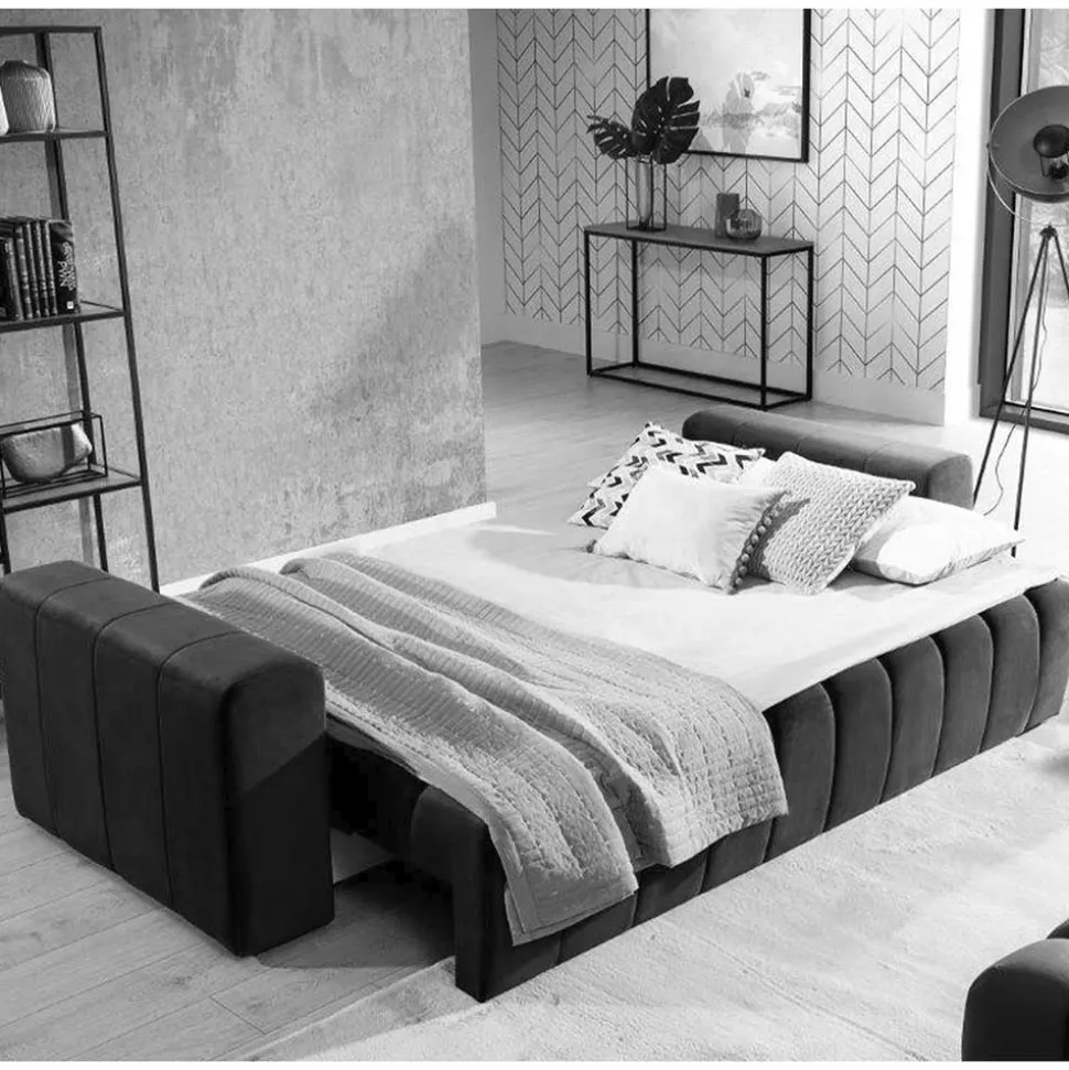 Dreisitzer Couch mit Bettfunktion und Stauraum - Snella