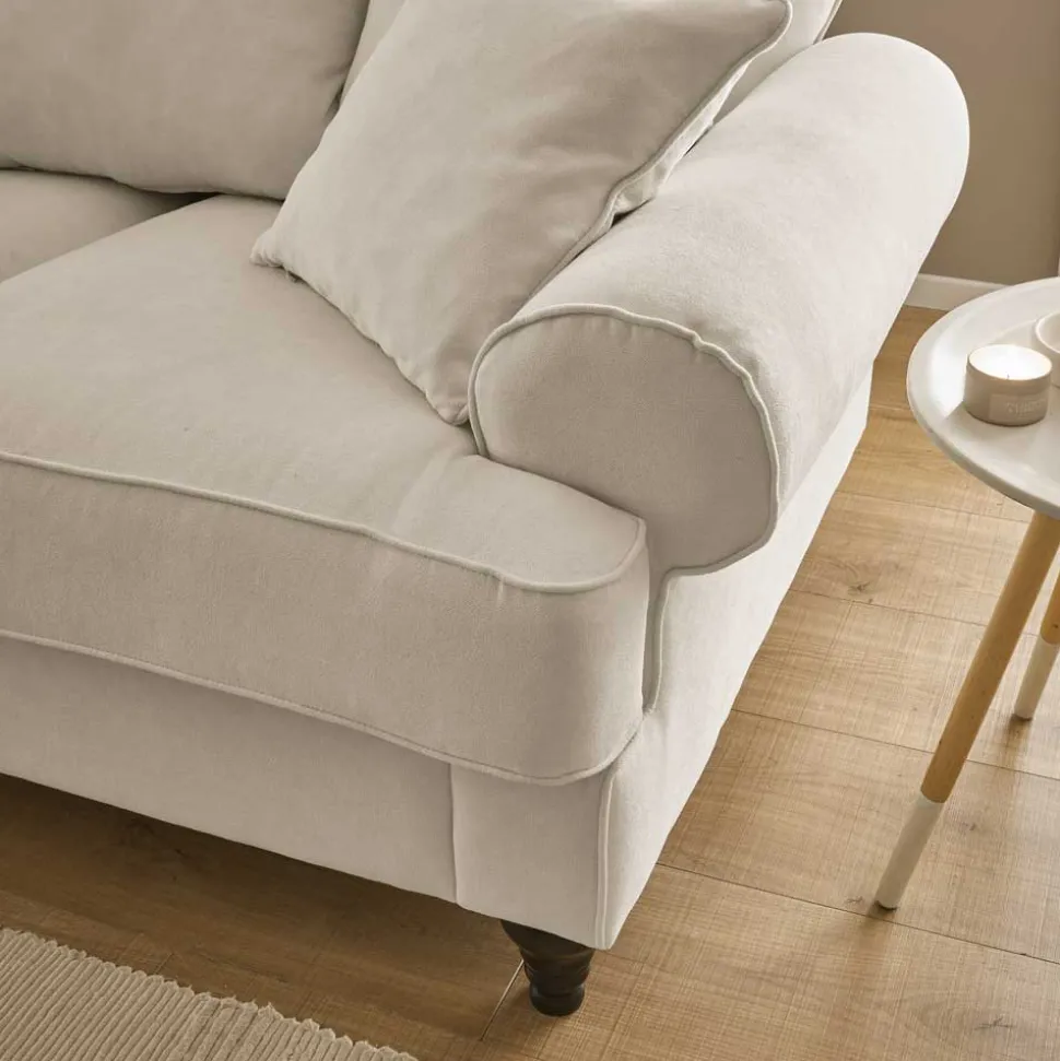 Dreisitzer Sofa im Vintage Landhaus Look - Merandes
