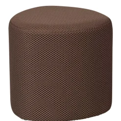 Dunkelbrauner Hocker aus Meshgewebe - Ozaba (2er Set)