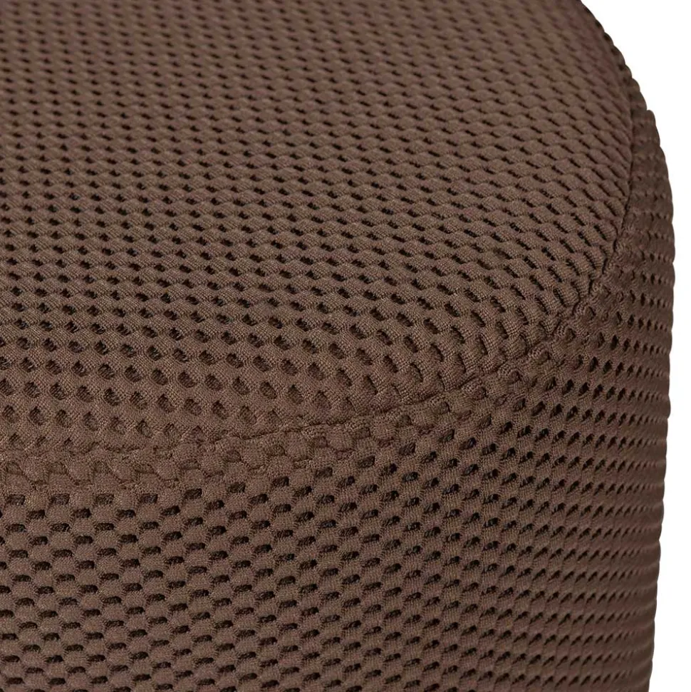 Dunkelbrauner Hocker aus Meshgewebe - Ozaba (2er Set)