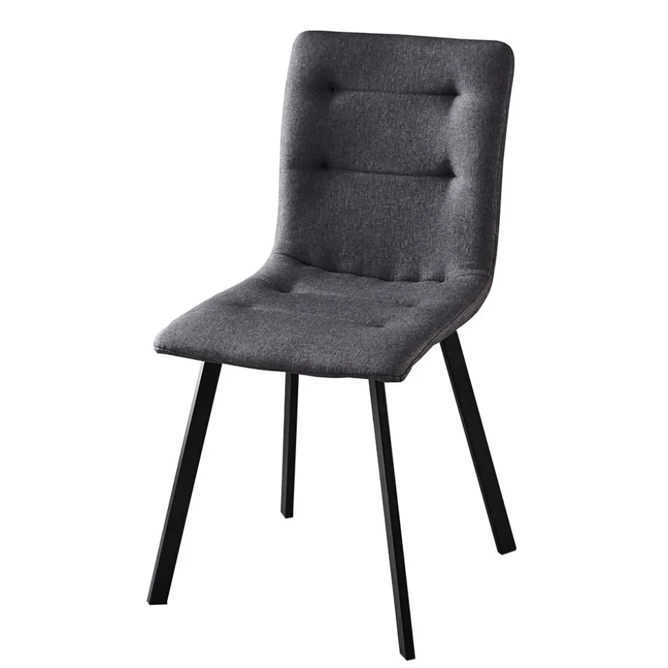 Dunkelgraue Essstühle in Modern - Nicoleta (2er Set)