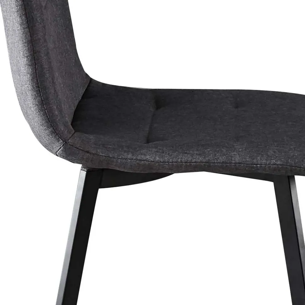 Dunkelgraue Essstühle in Modern - Nicoleta (2er Set)