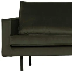 Eckcouch in Dunkelgrün Velvet - Mapel