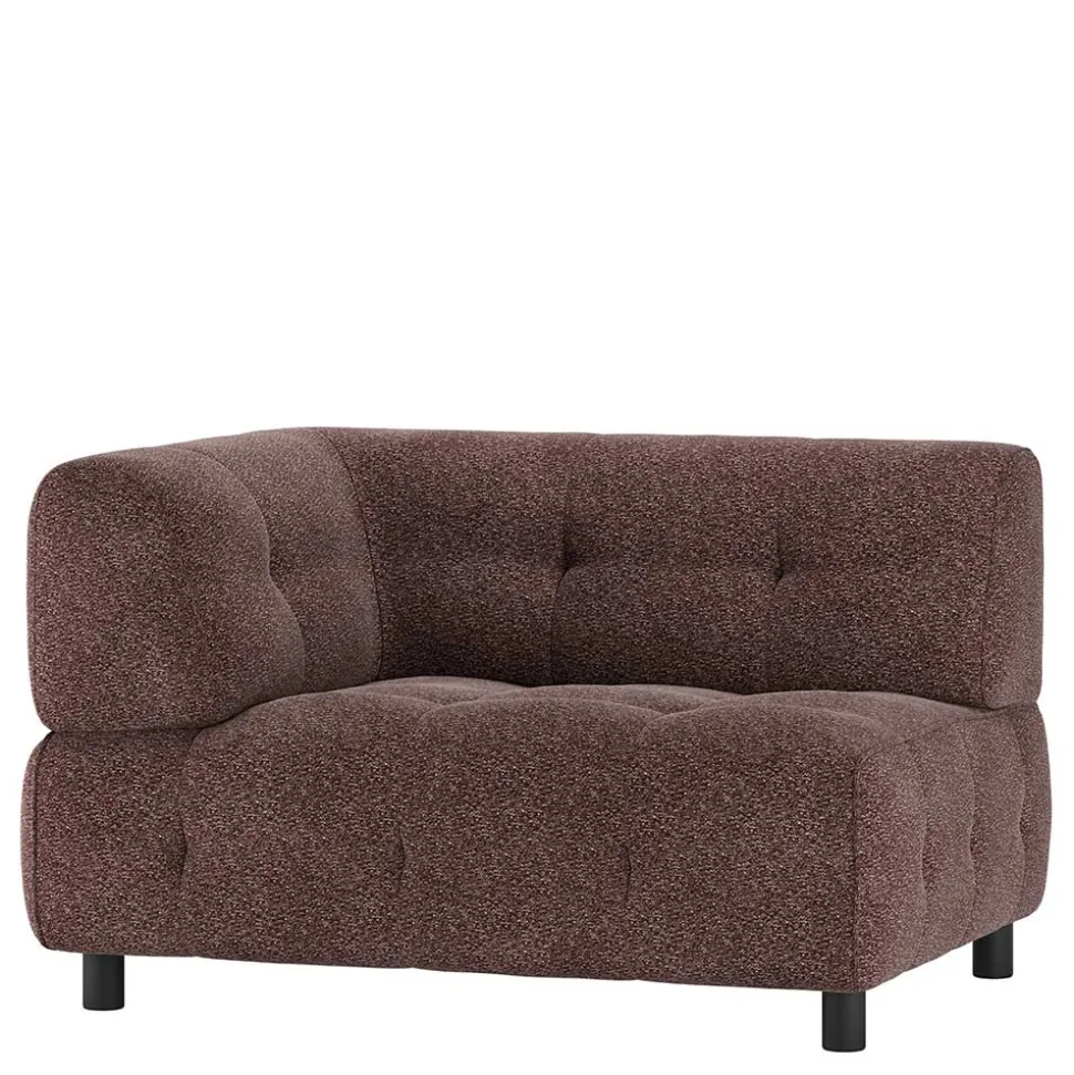 Eckelement mit Strukturstoff-Bezug in Mauve - Manilo