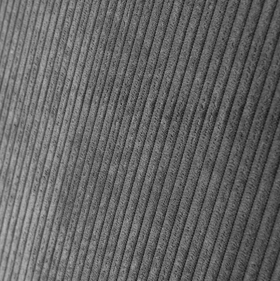 Ecksofa Hope aus Cord-Webstoff und Massivholz